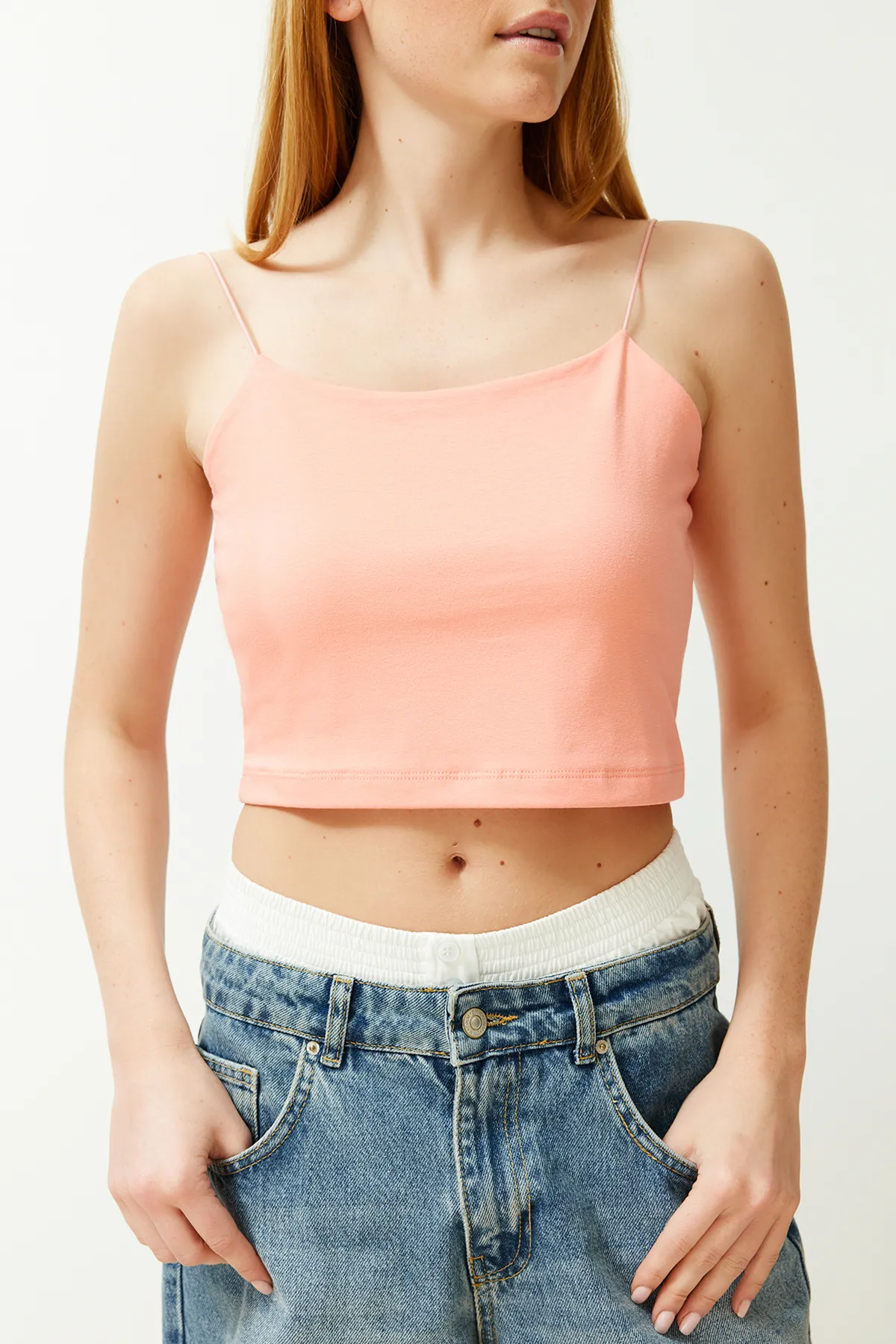 Trendyol Collection  Unterhemd - Rosa - Slim Fit