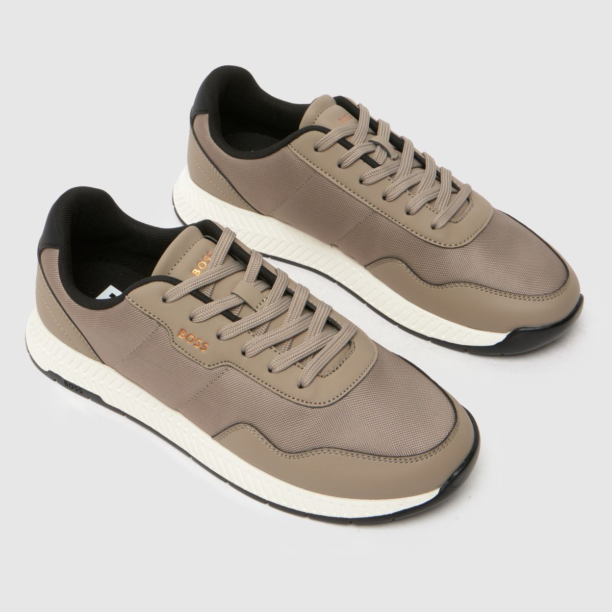 BOSS – Beige titansneakers