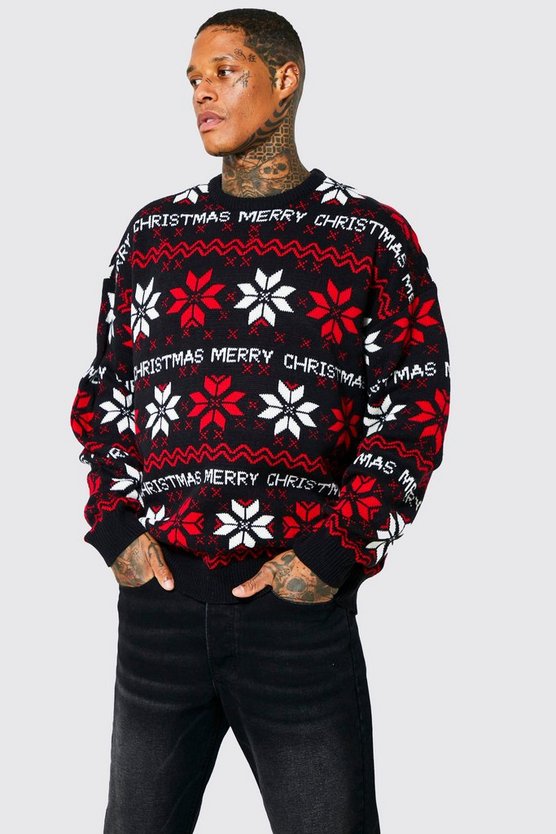 Oversize Merry Christmas Pullover