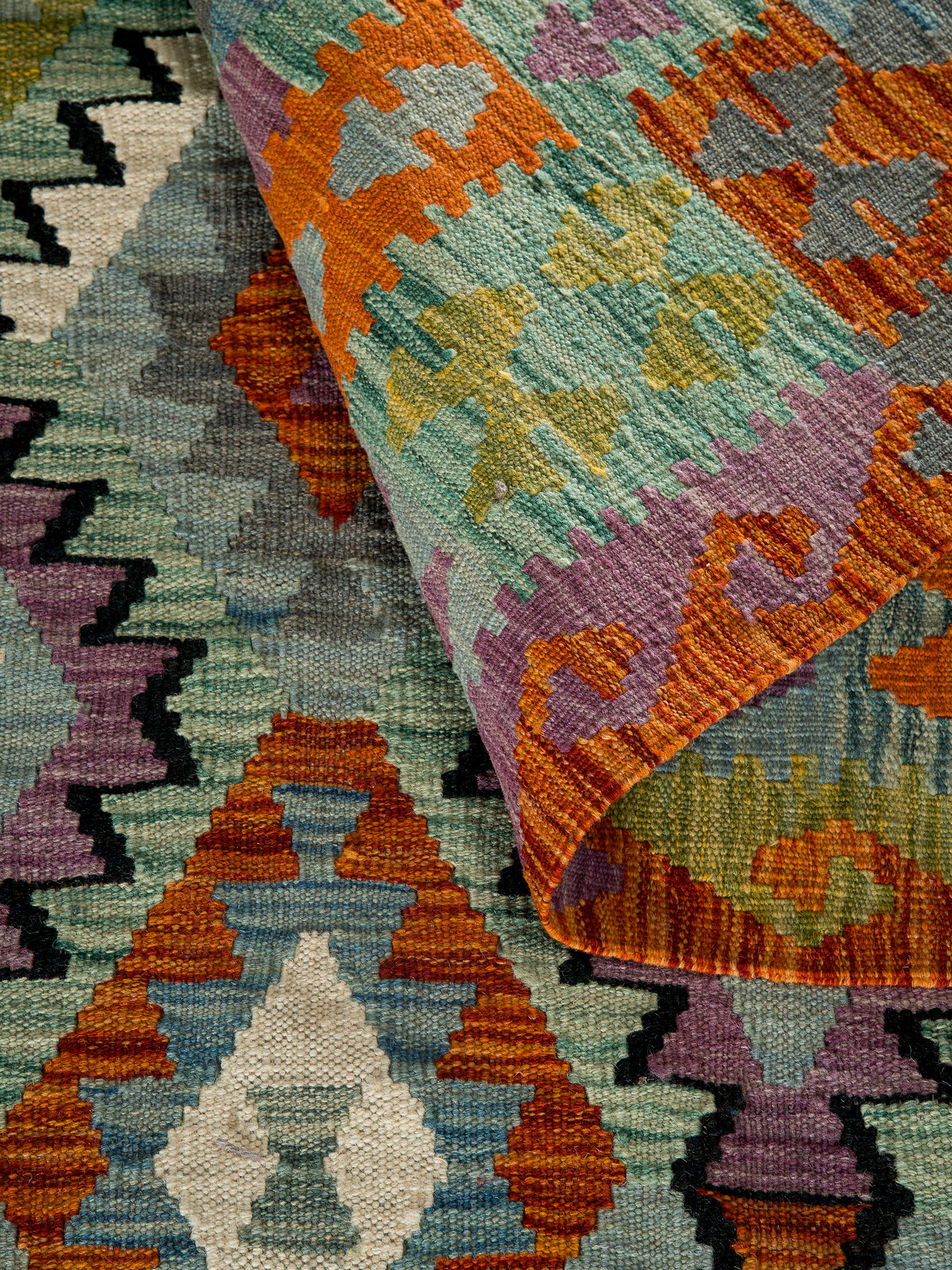 Afghan Kelim ca. 202 x 292 cm, Unikat / Einzelstück