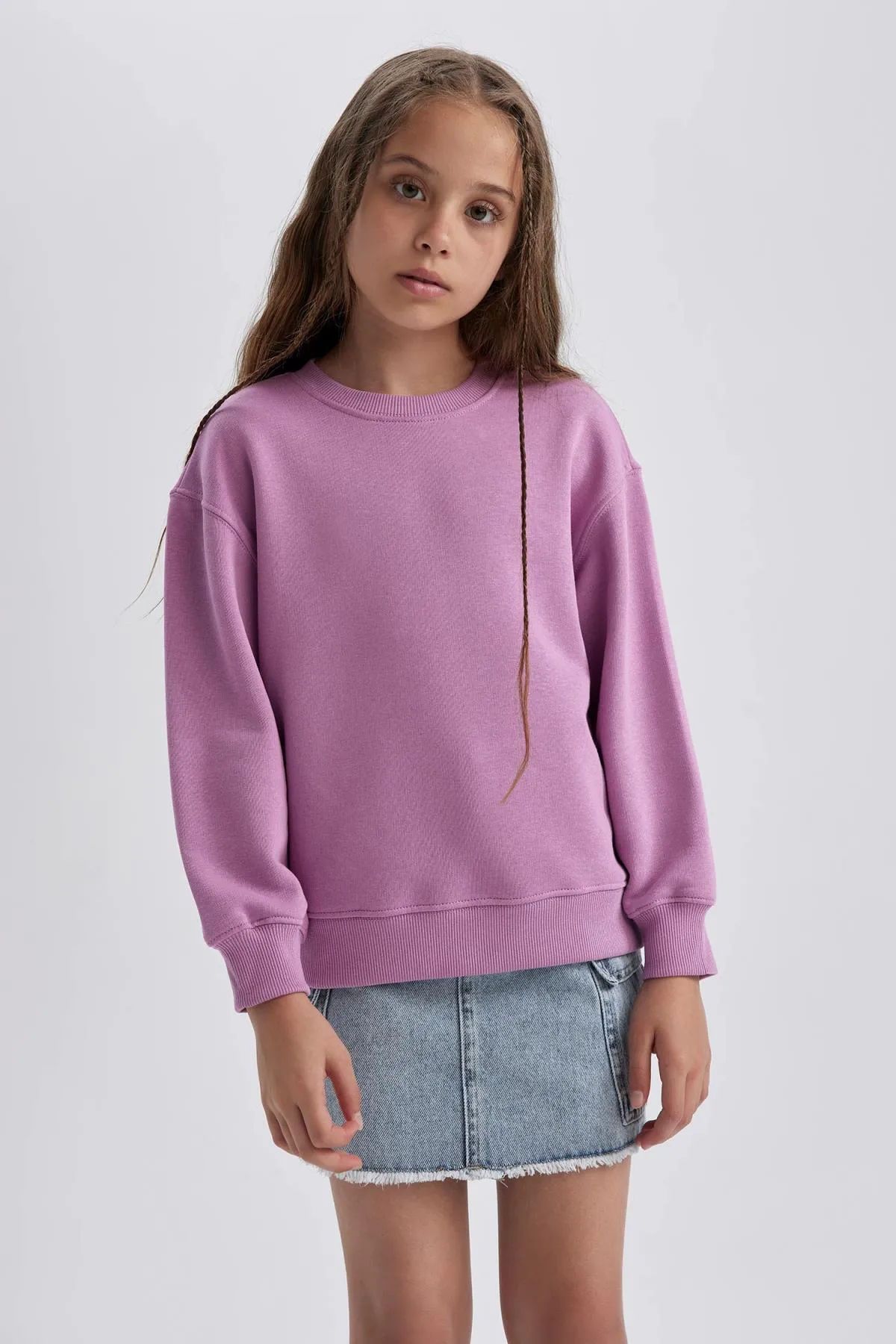 DeFacto  Schul-Sweatshirt mit Rundhalsausschnitt für Mädchen