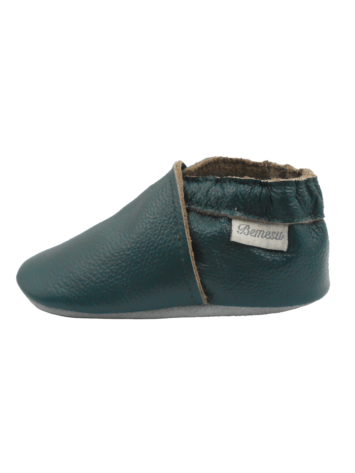 Yalion Leder-Krabbelschuhe in Türkis günstig kaufen