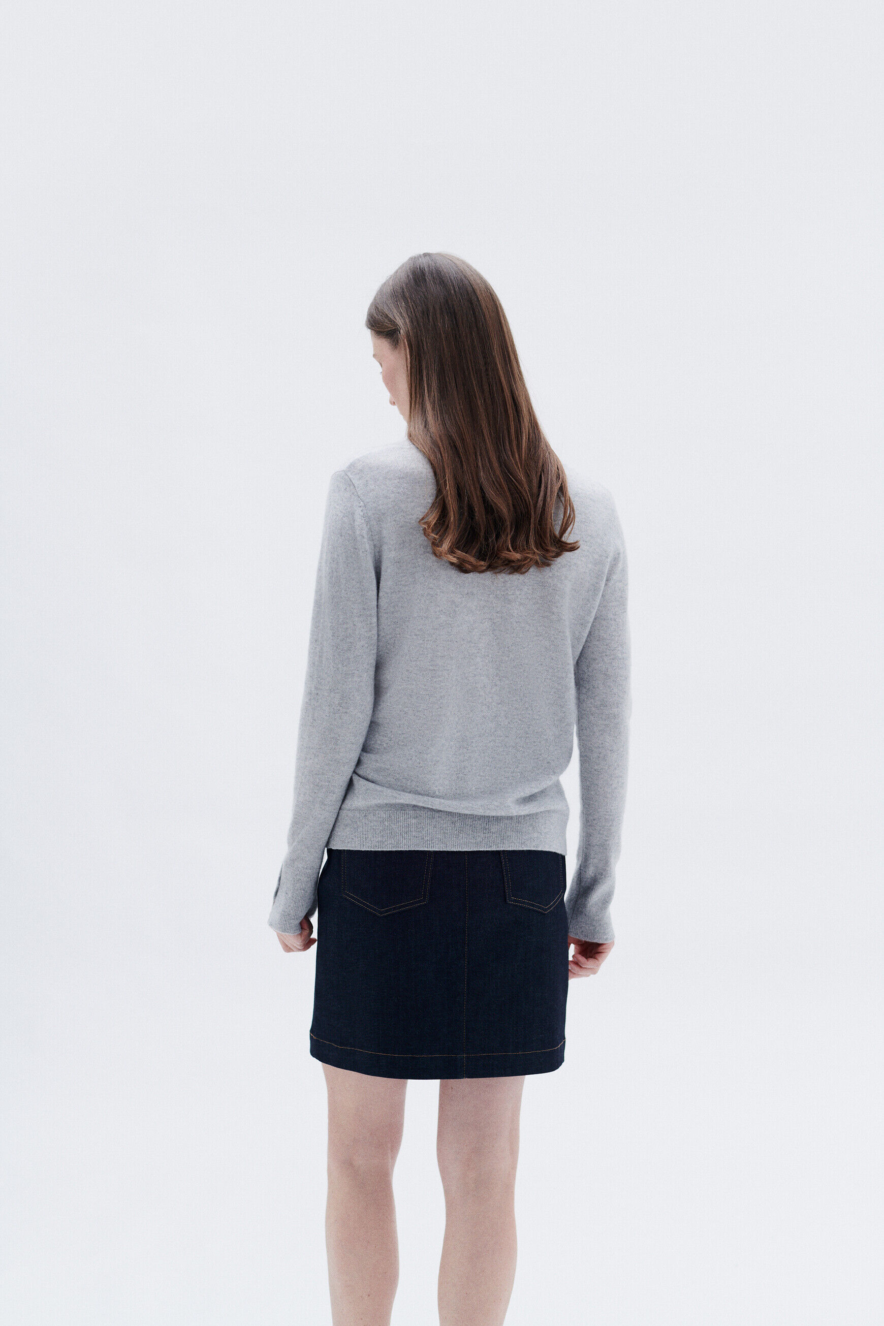pull magda gris clair femme
