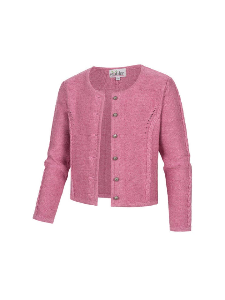 Nübler Kinderstrickjacke Amira Madl in Rosa günstig kaufen