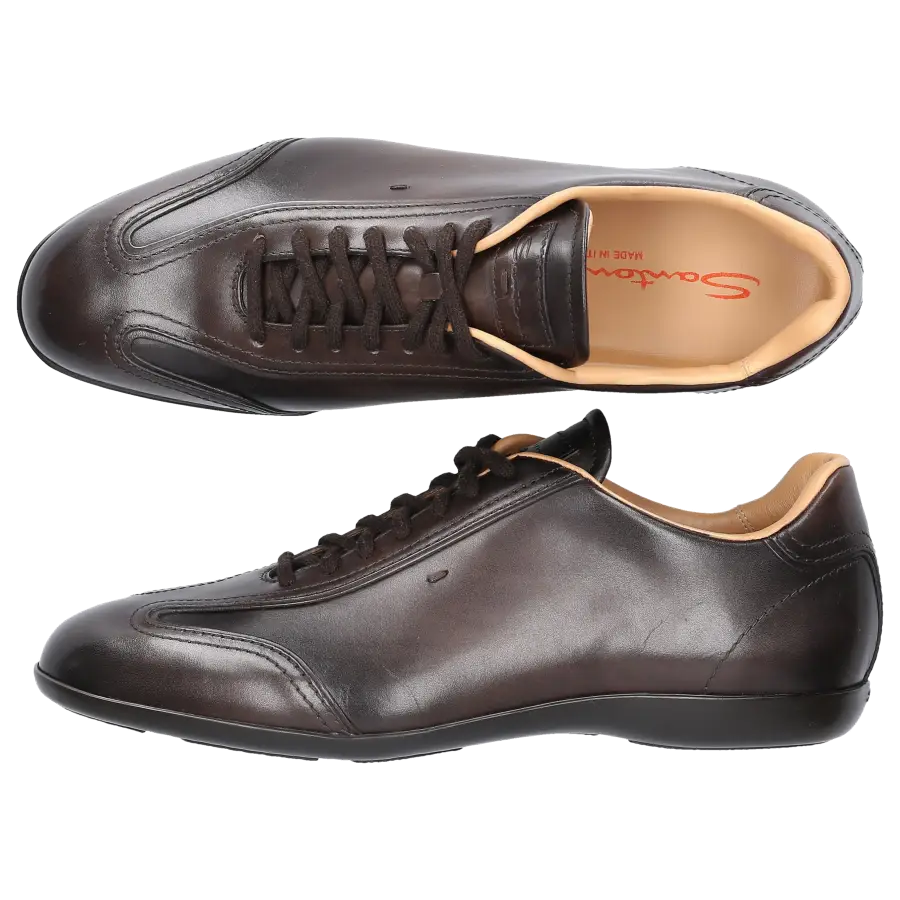 Santoni - Sneaker low AMG Kalbsleder - braun