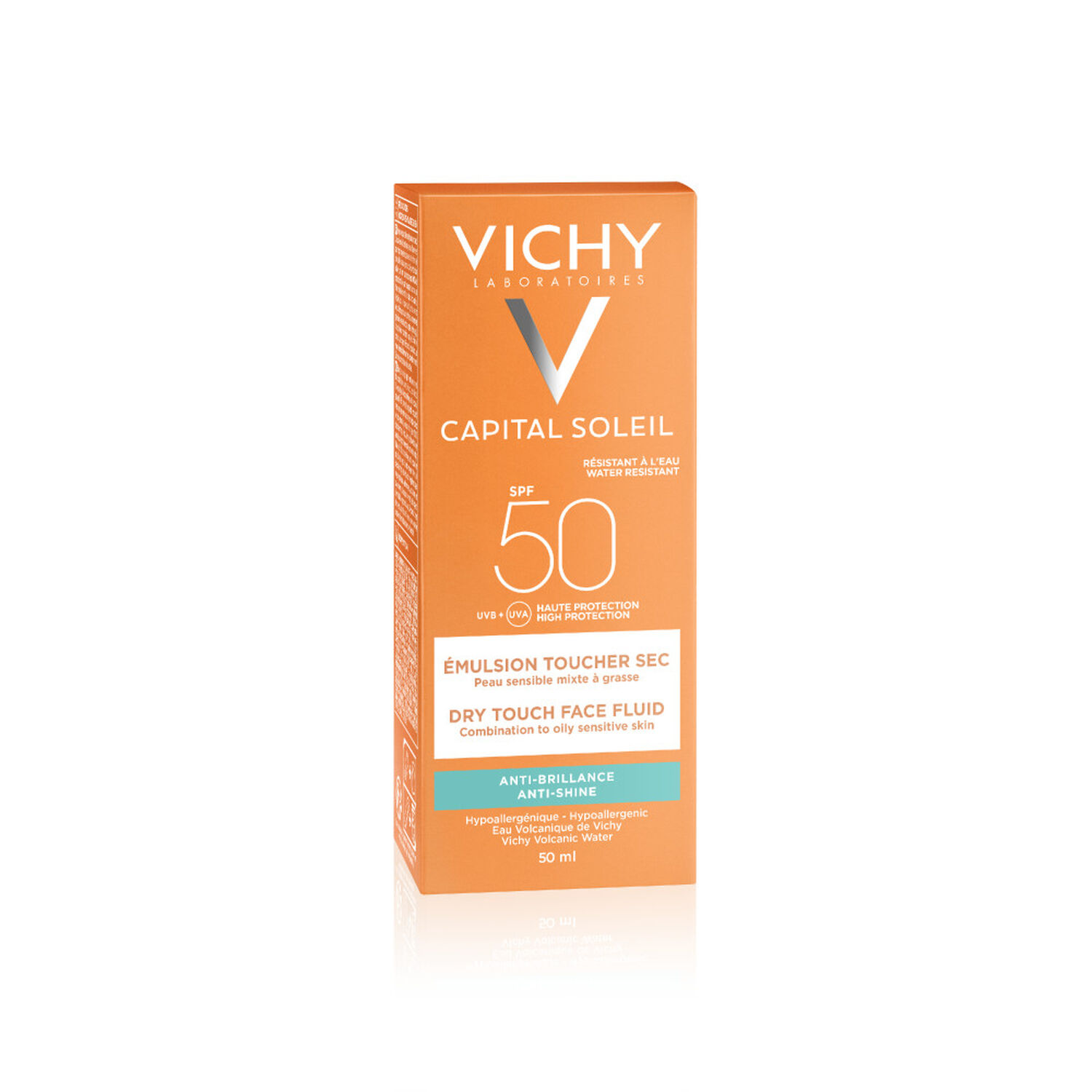 Vichy Idéal Soleil SPF 50 Crème Visage Onctueuse Perfectrice de Peau 50 ml