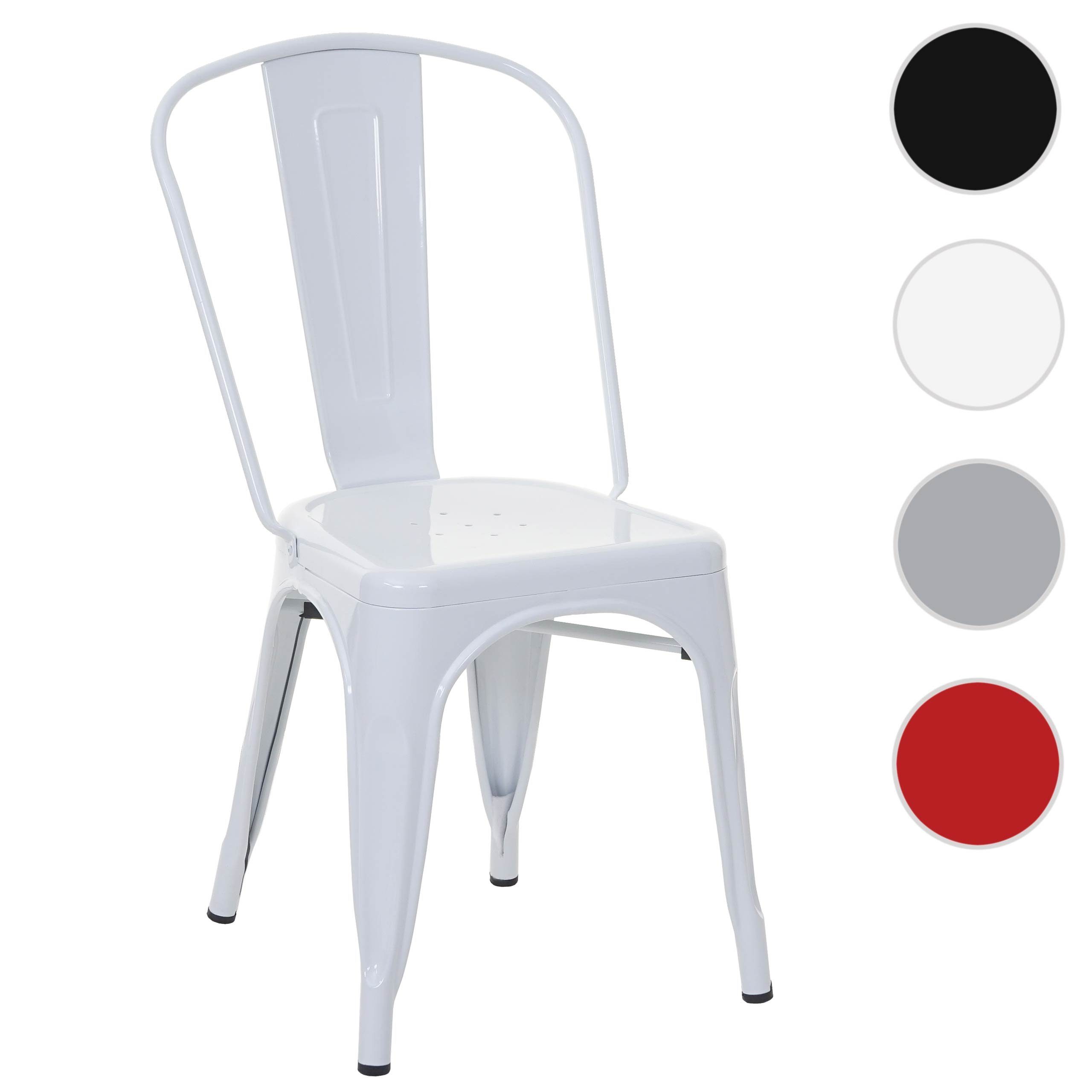 MCW Stapelstuhl MCW-A73-S, Bodenschonende Gummifüße, Stapelbar, Maximale Belastbarkeit: 120 kg