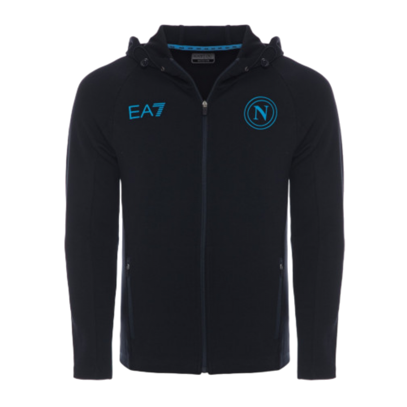 EA7 SSC Neapel Präsentationsjacke Blau Schwarz