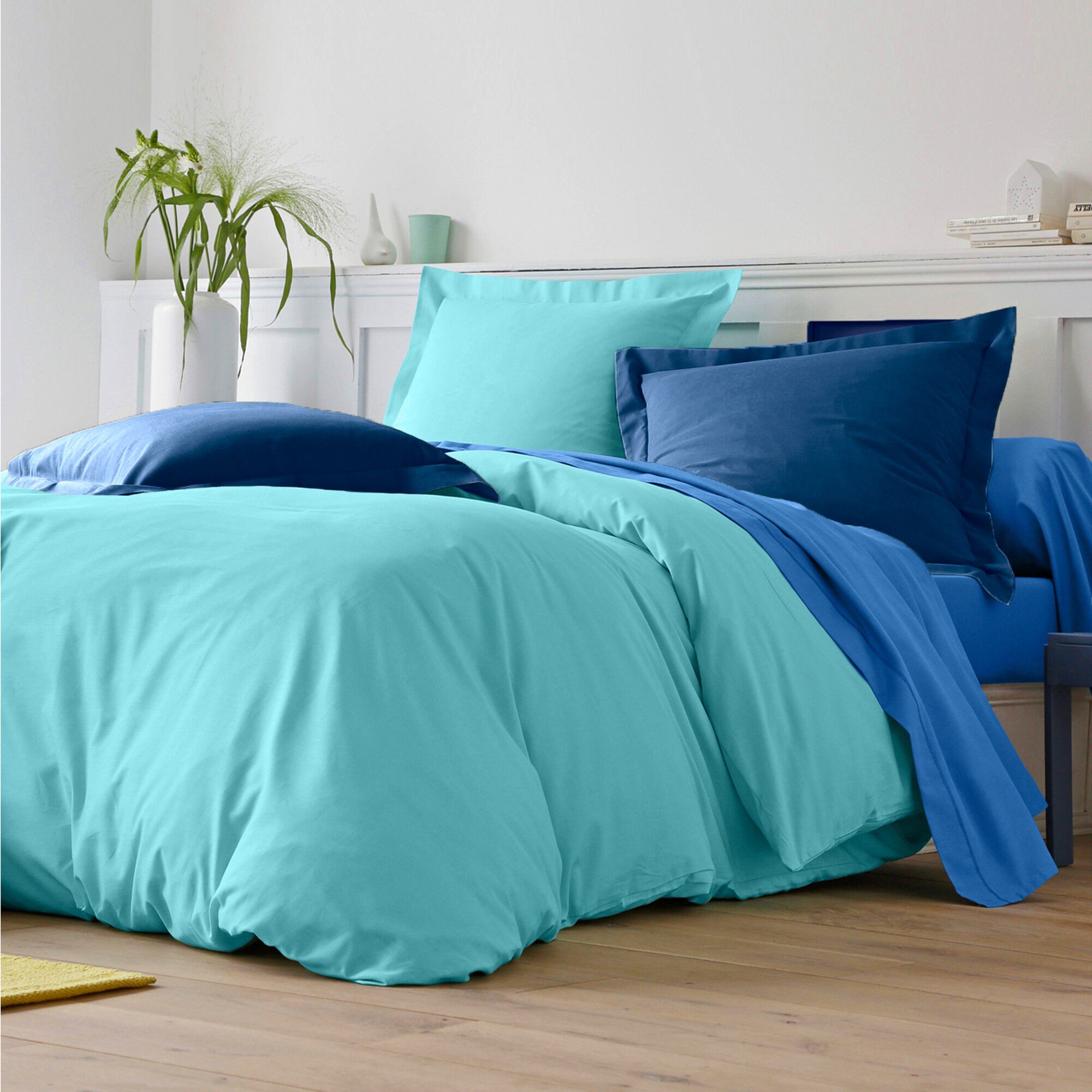 Linge de lit uni coton