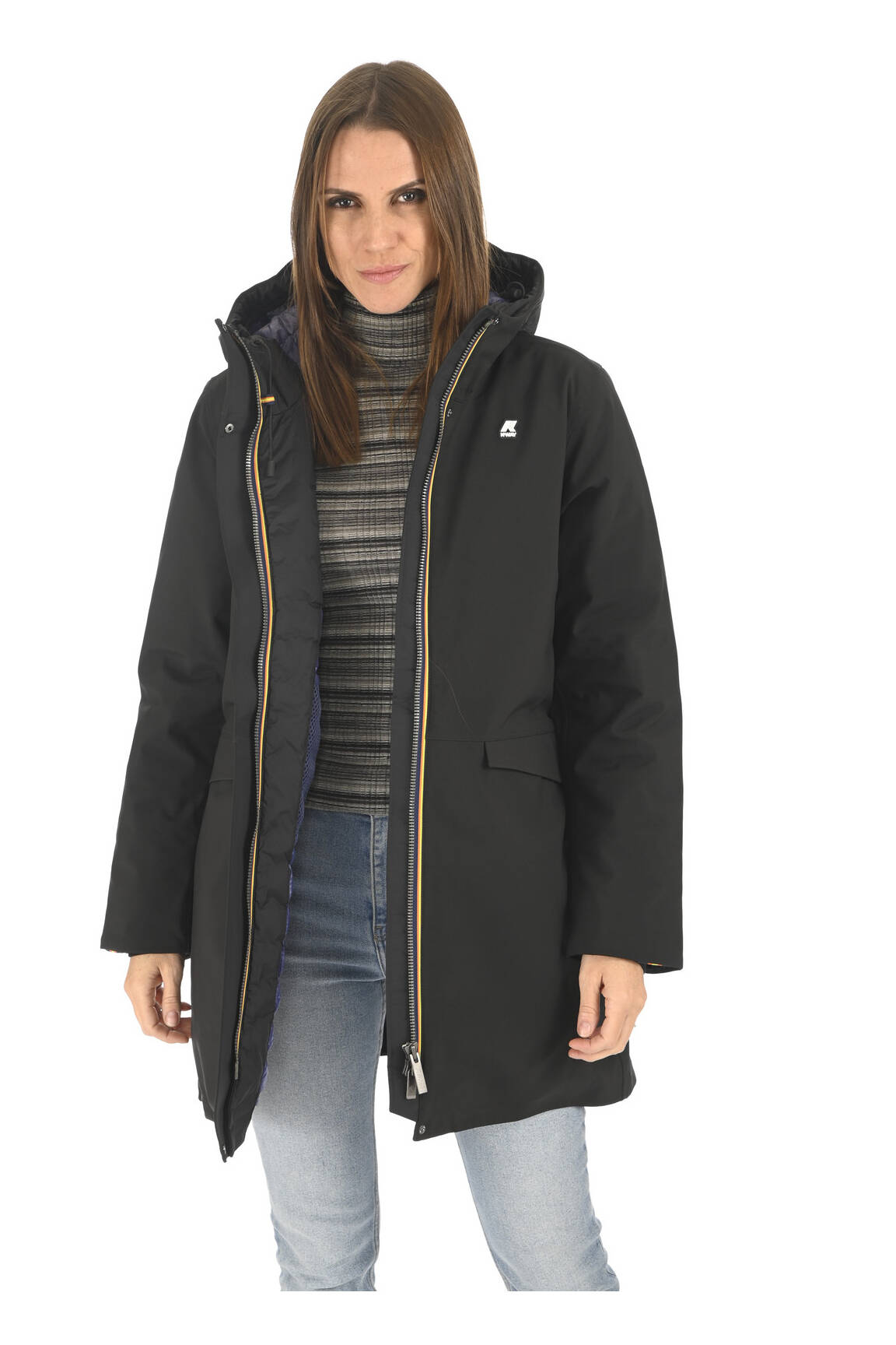K Way Parkas Femme couleur noir
