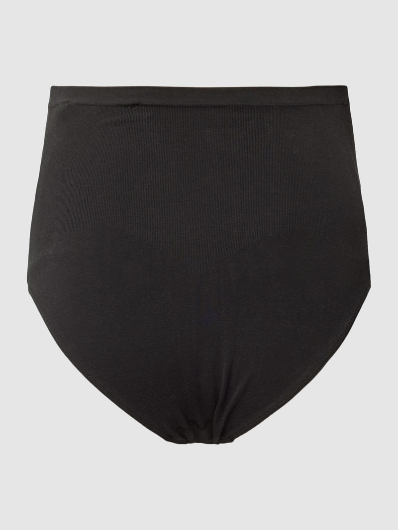 Umstands-Slip mit verstellbaren Schulterriemen in schwarz