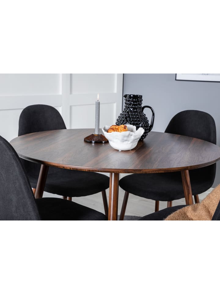 ebuy24 Essgruppe Plaza 27 (5-teilig) Schwarz 100 x 100 cm günstig kaufen onesize