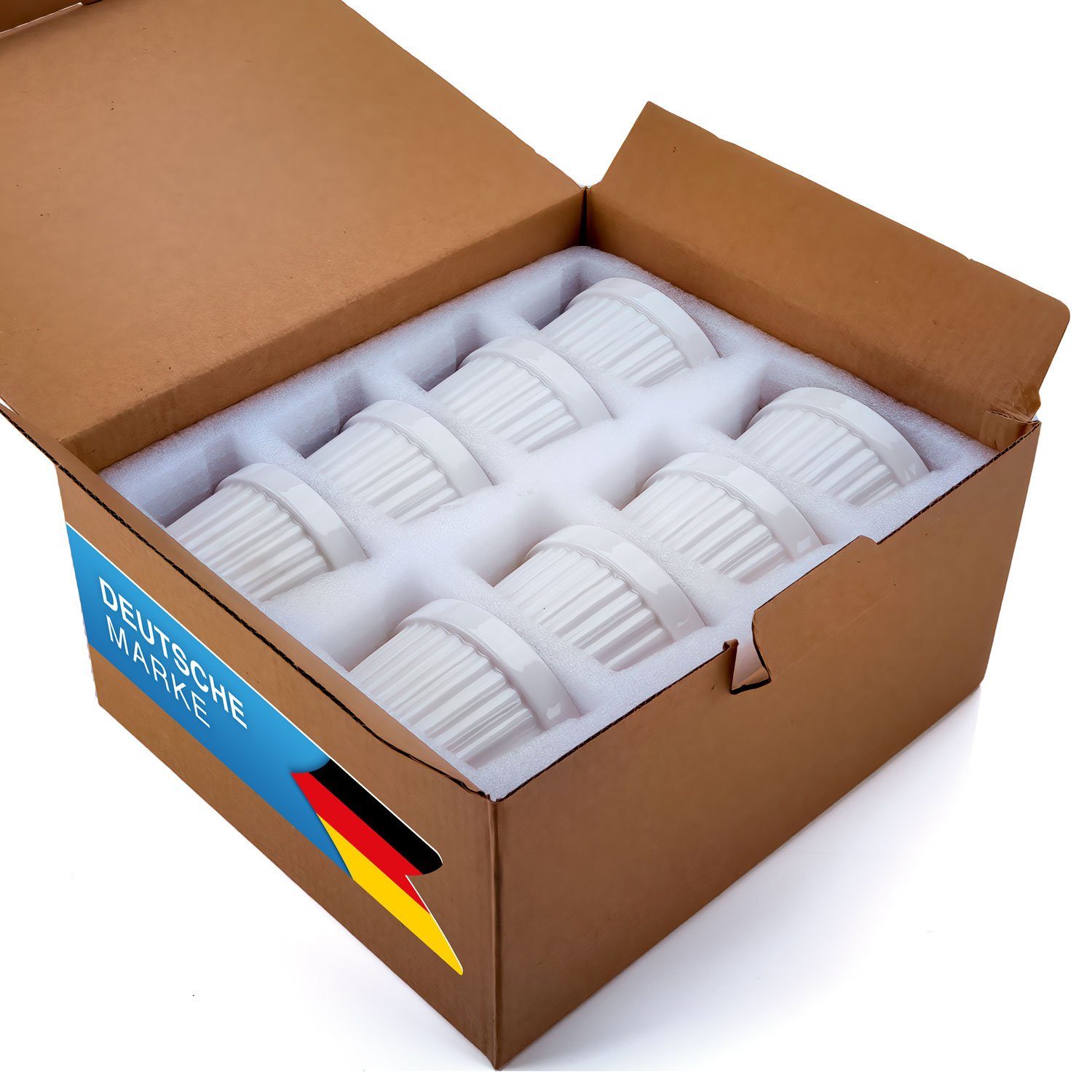 Dimono Dessertschale Creme Brulee Souflee-Förmchen, Keramik, (Schälchen mit 170 ml, 8-tlg), Schalen