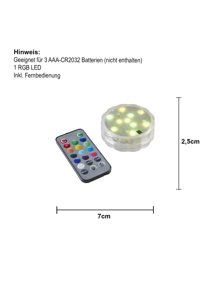 STAR Trading Deko Leuchte Water Candle, Wasserleuchte, LED Kerze, Wasserdicht, Fern günstig kaufen onesize