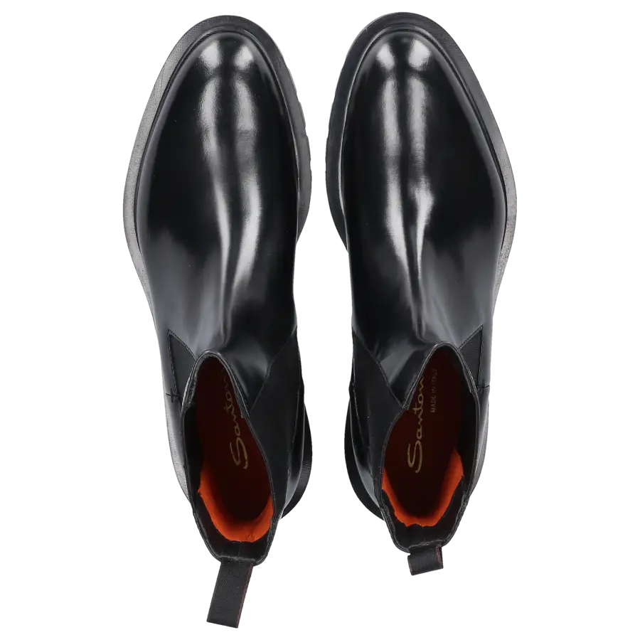 Santoni - Chelsea Boots 59648 Kalbsleder - schwarz