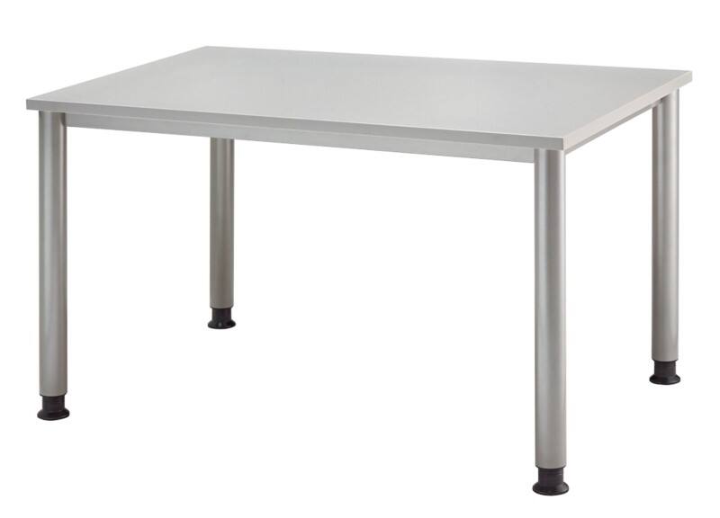 Hammerbacher Schreibtisch Matrix Lichtgrau 1.200 x 800 x 760 x 680 - 760 mm