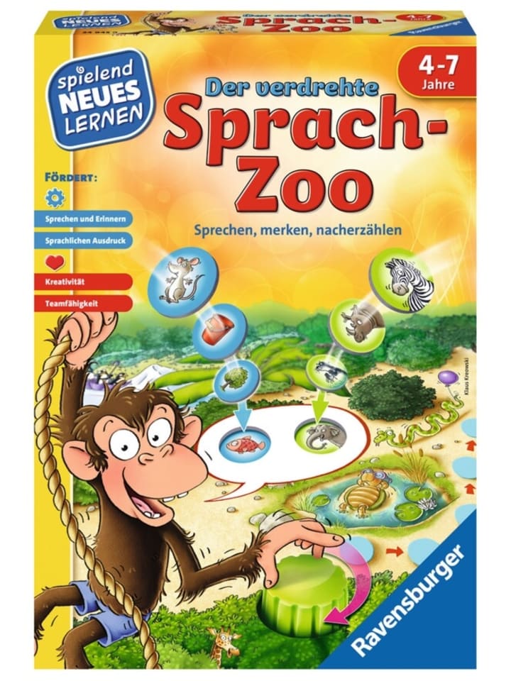Ravensburger Brettspiel Der verdrehte Sprach-Zoo, 4-7 Jahre günstig kaufen onesize