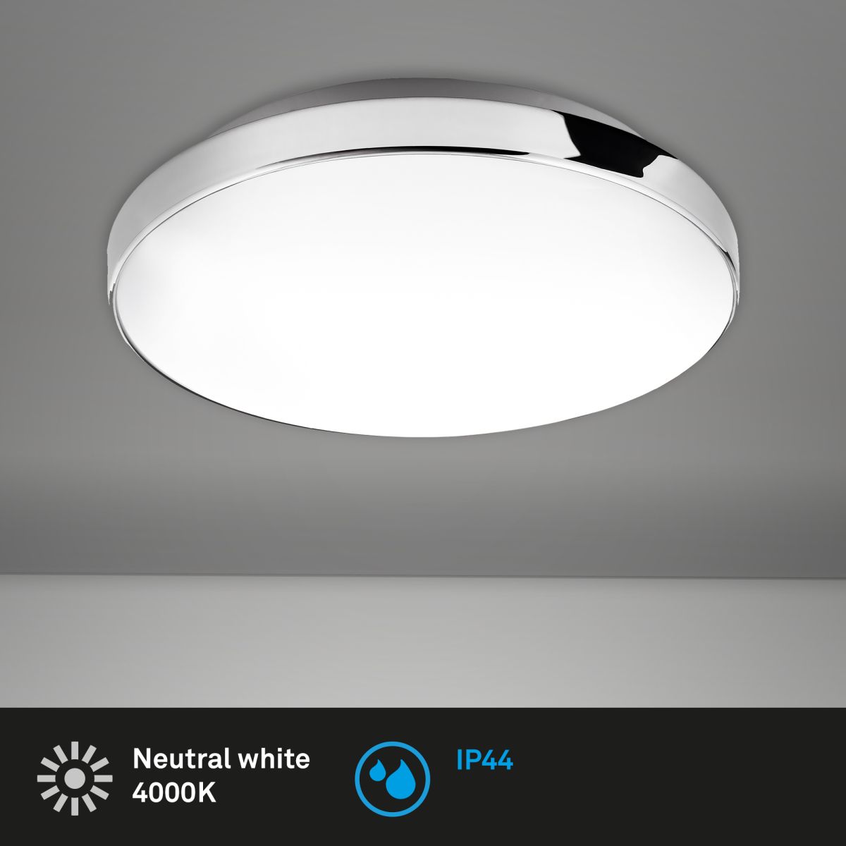 Briloner LED Deckenleuchte Brilo Bath Ø 28,5 cm