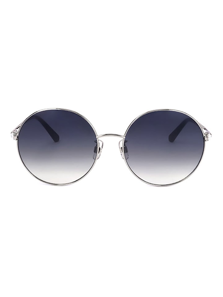 Swarovski Damen-Sonnenbrille in Silber/ Dunkelblau günstig kaufen 59