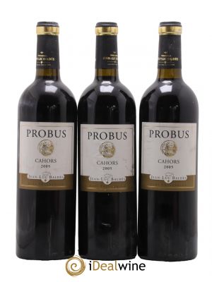 Cahors Clos Triguedina Probus Jean-Luc Baldès  2005 - Lot de 3 Bouteilles