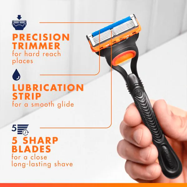 Lâminas de barbear Gillette Fusion5, pacote com 20 unidades