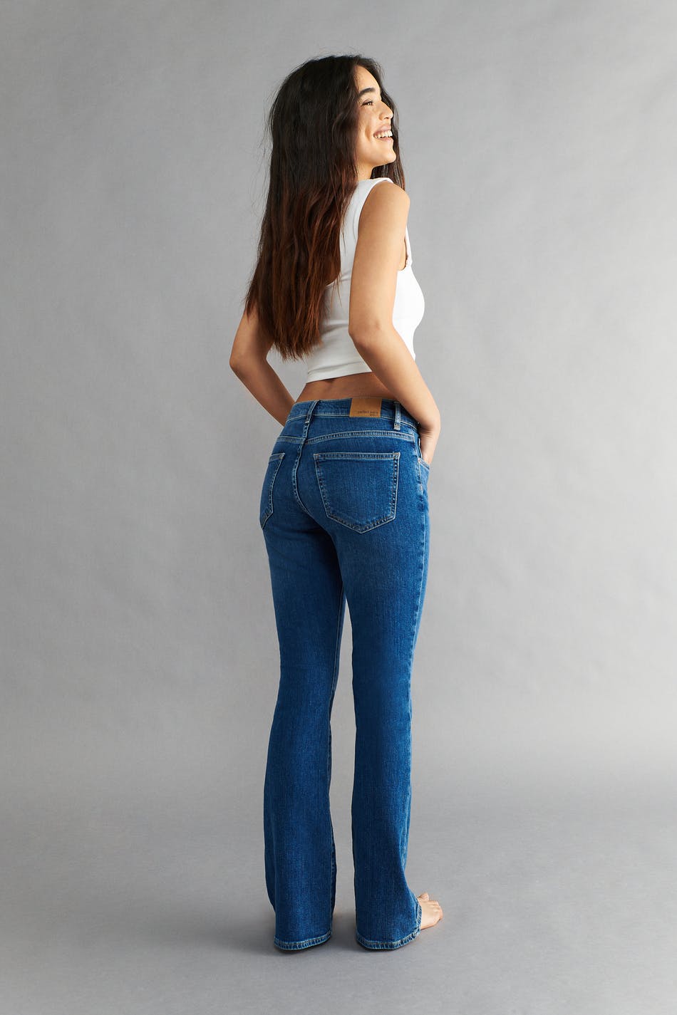 Low waist bootcut jeans