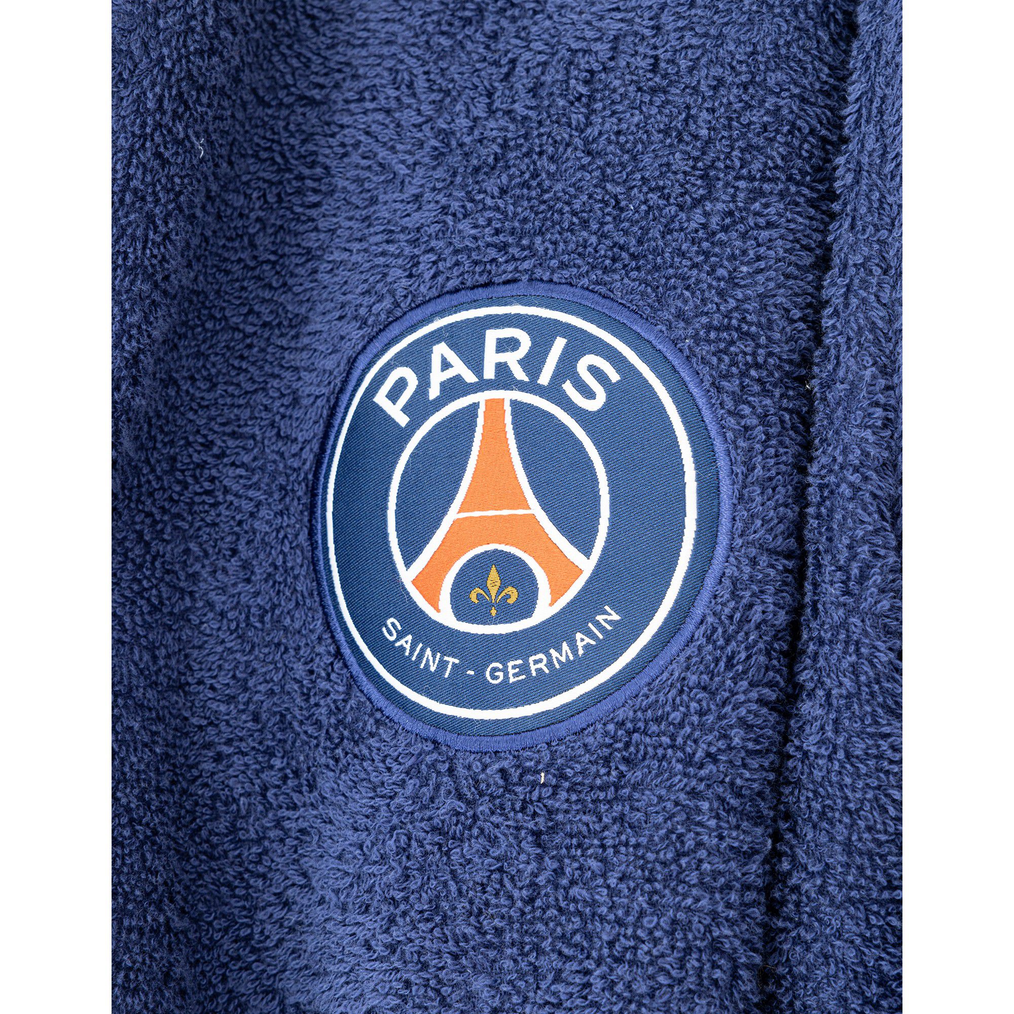 Peignoir de bain adulte col kimono PSG personnalisable éponge