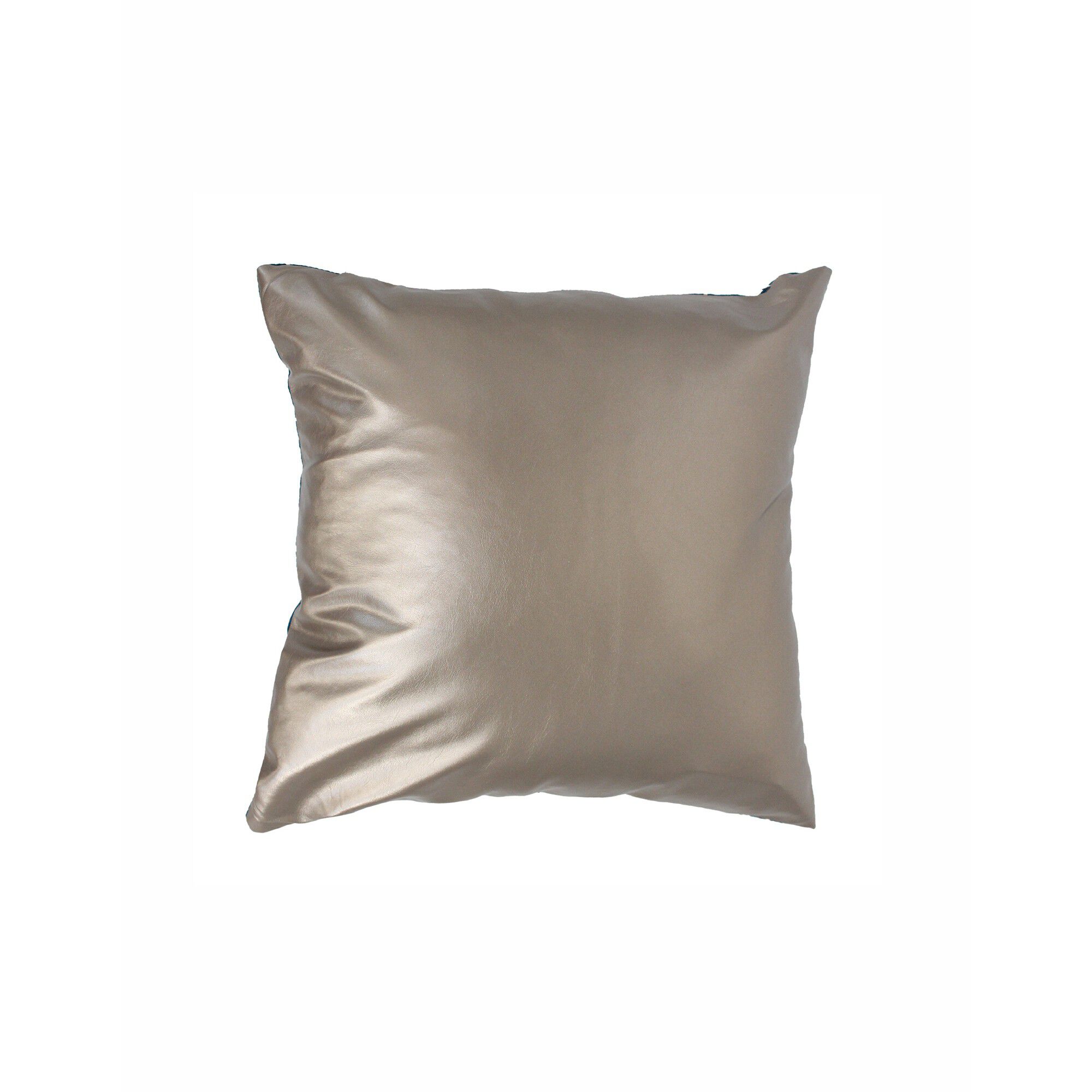 Coussin imprimé graphique métallisé