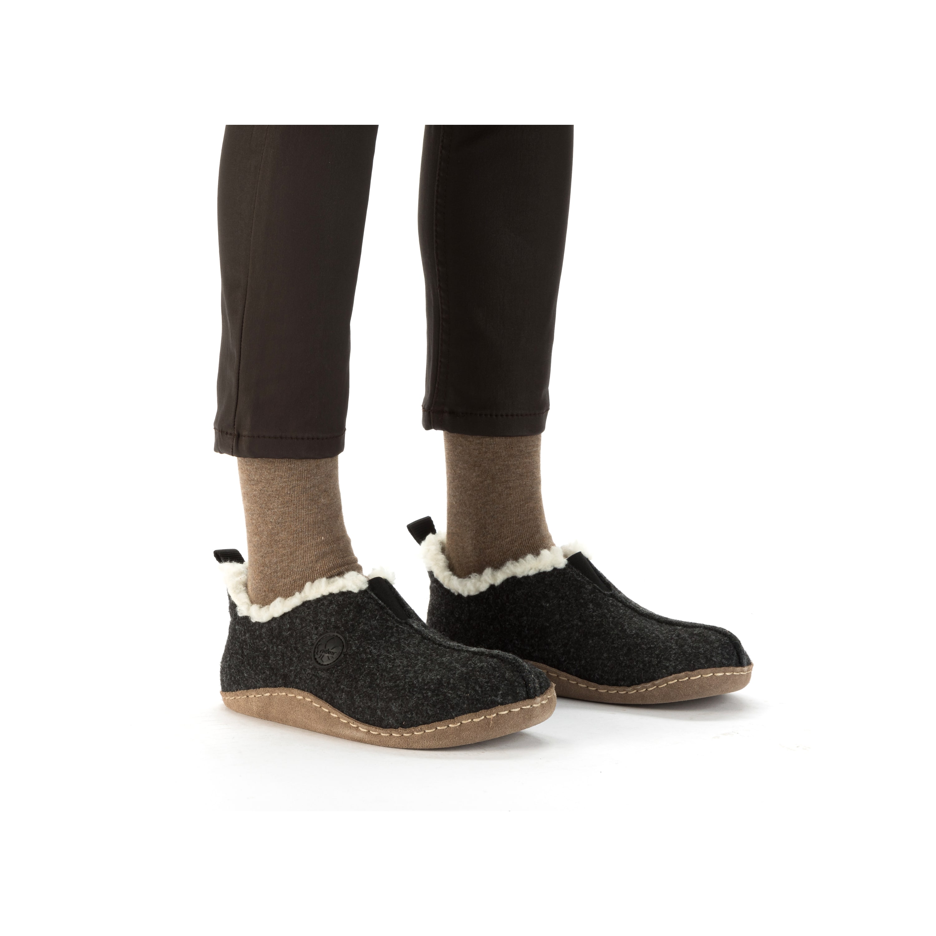 Rieker Damen Clogs asphaltschwarz