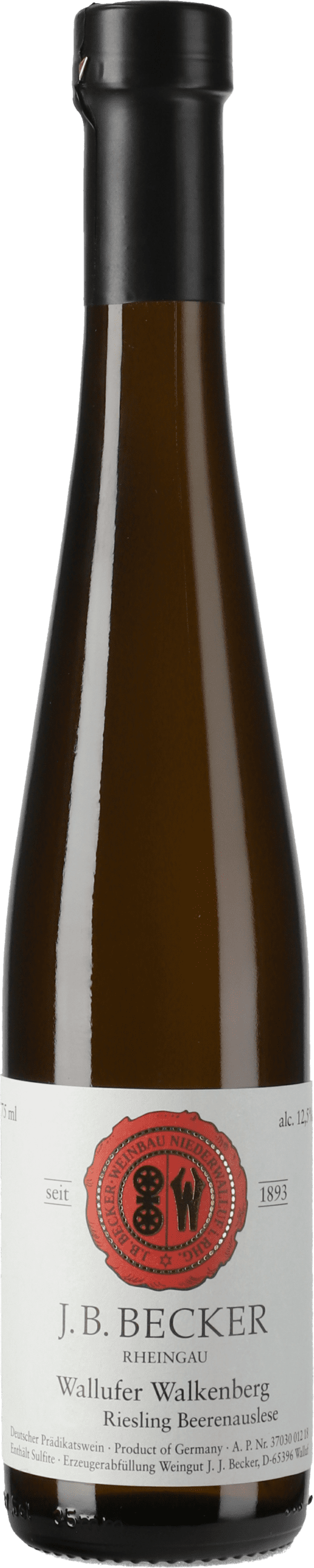 J. B. Becker: Riesling Wallufer Walkenberg Beerenauslese 2017