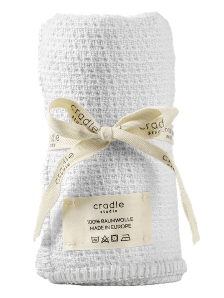Cradle Studio Babydecke Cosy Knit Babydecke in weiß günstig kaufen 50x70 cm