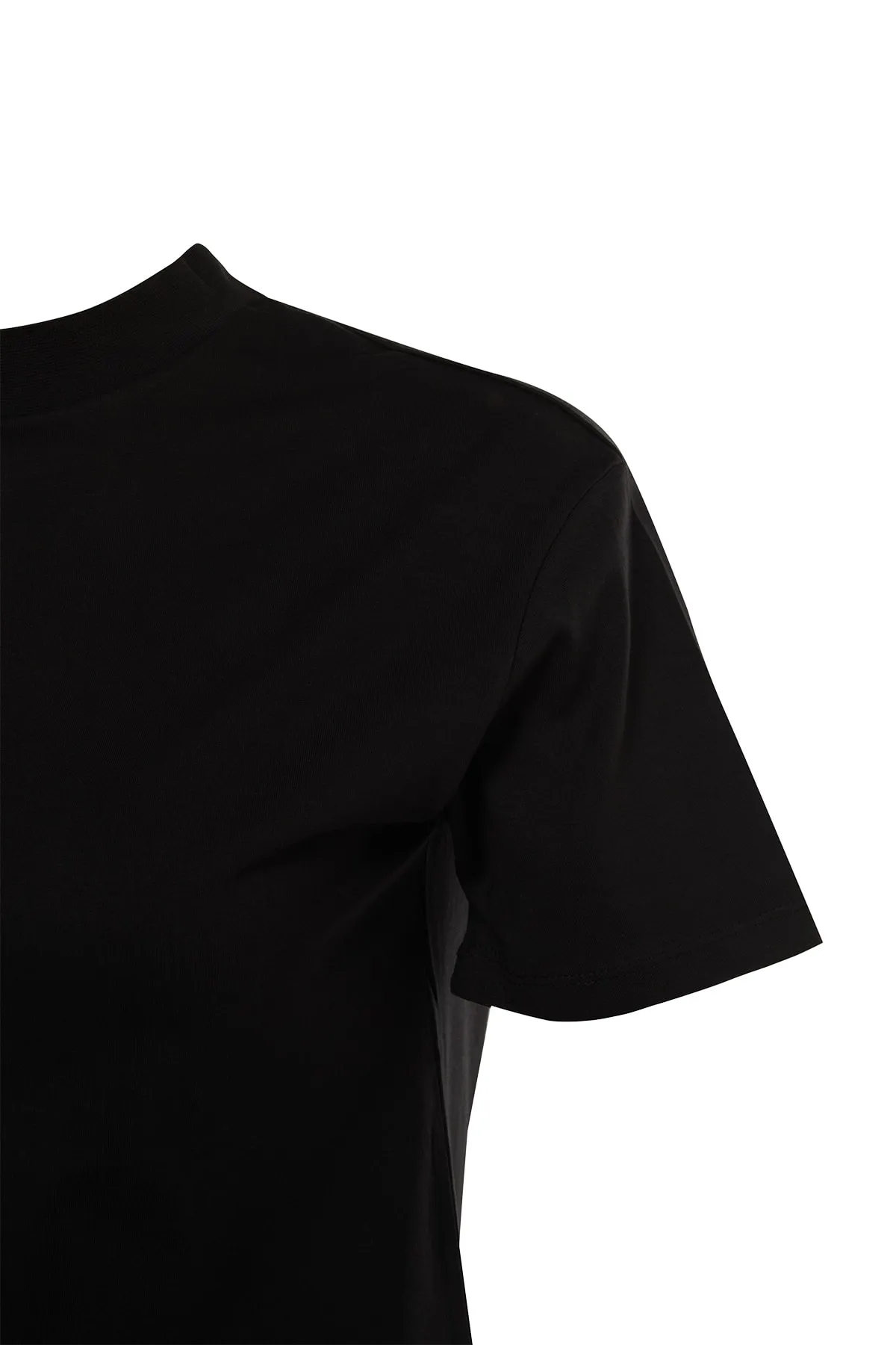 Trendyol Collection  Schwarzes Basic-Strick-T-Shirt aus 100 % Baumwolle mit Stehkragen TWOAW20TS0096