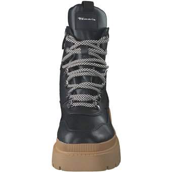 Tamaris Schnür Boots in schwarz