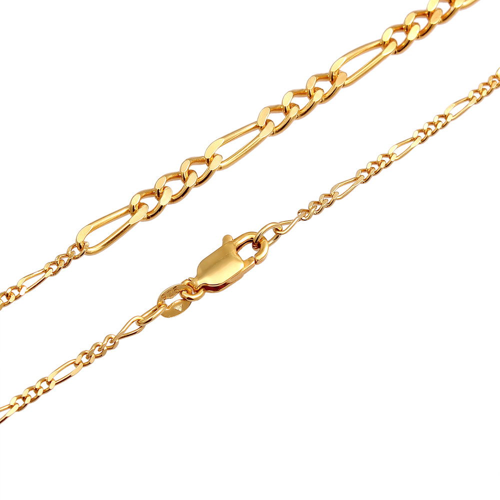 Elli PREMIUM Elli PREMIUM Collier Choker Chaîne Figaro Basic Trend Collier Femme - (925/1000)  collier