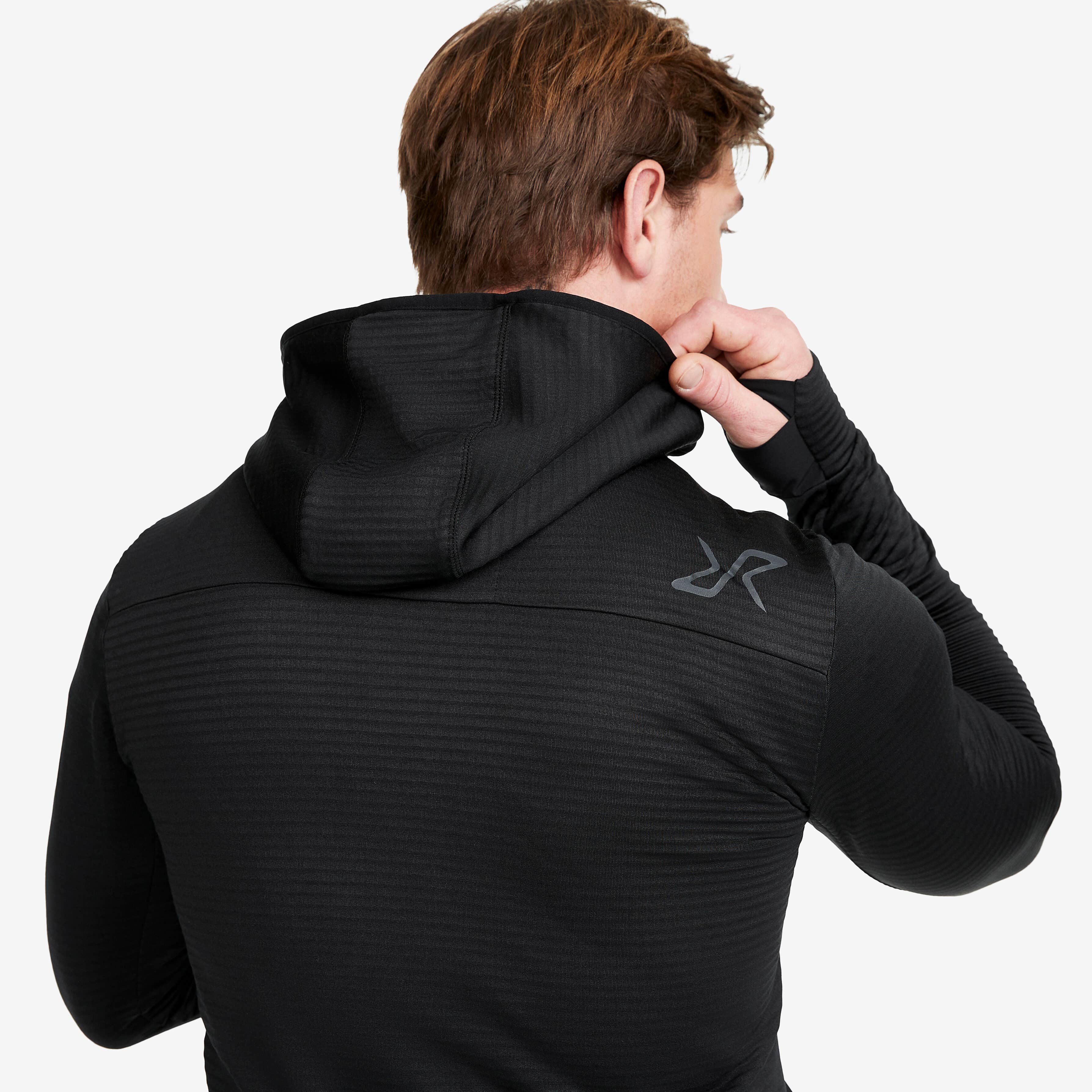 Waffle Hoodie Homme Black