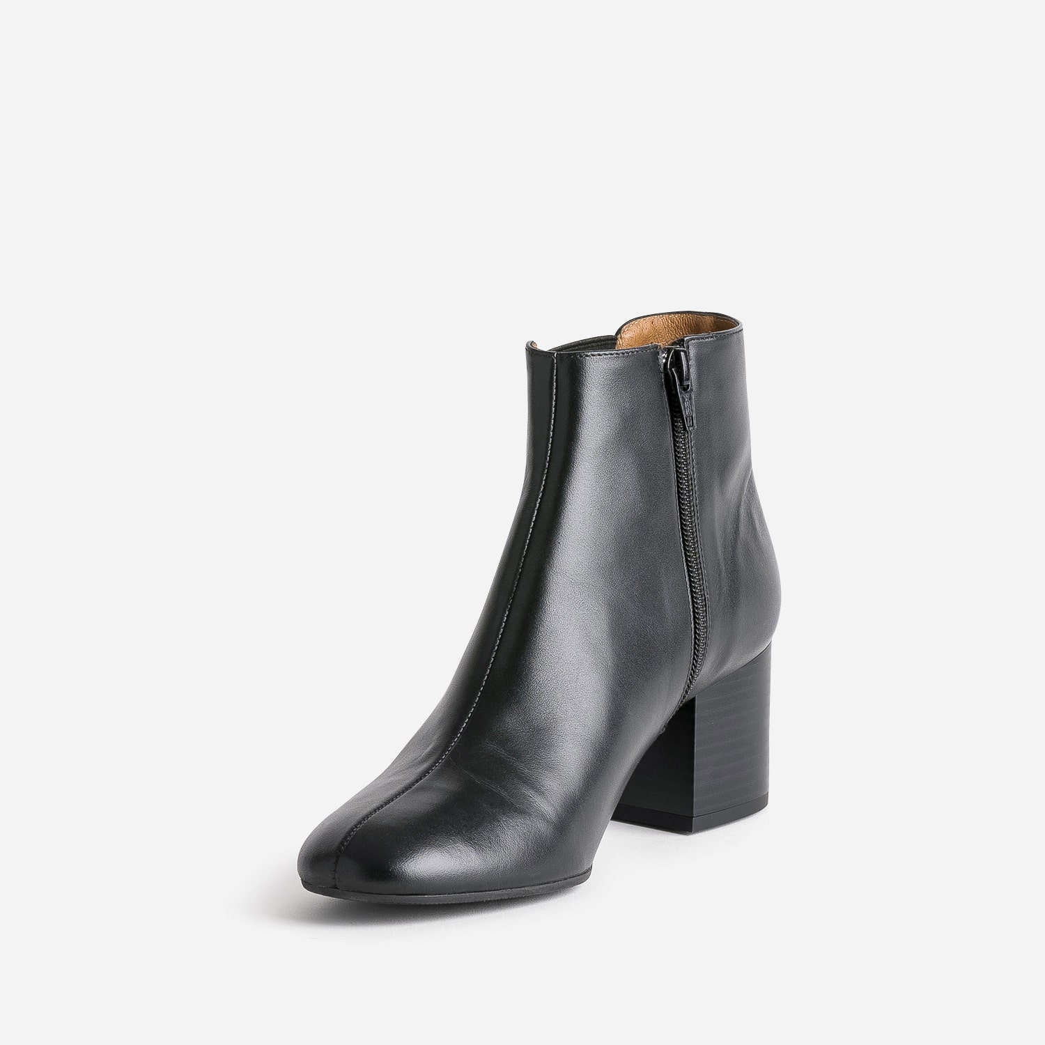 Chelsea boots à talon ERAM FLEX noir en cuir
