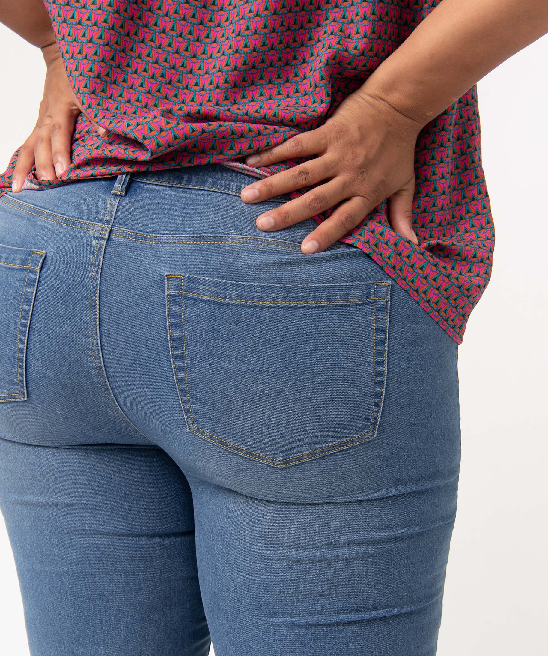 Jean femme grande taille coupe regular stone | GEMO