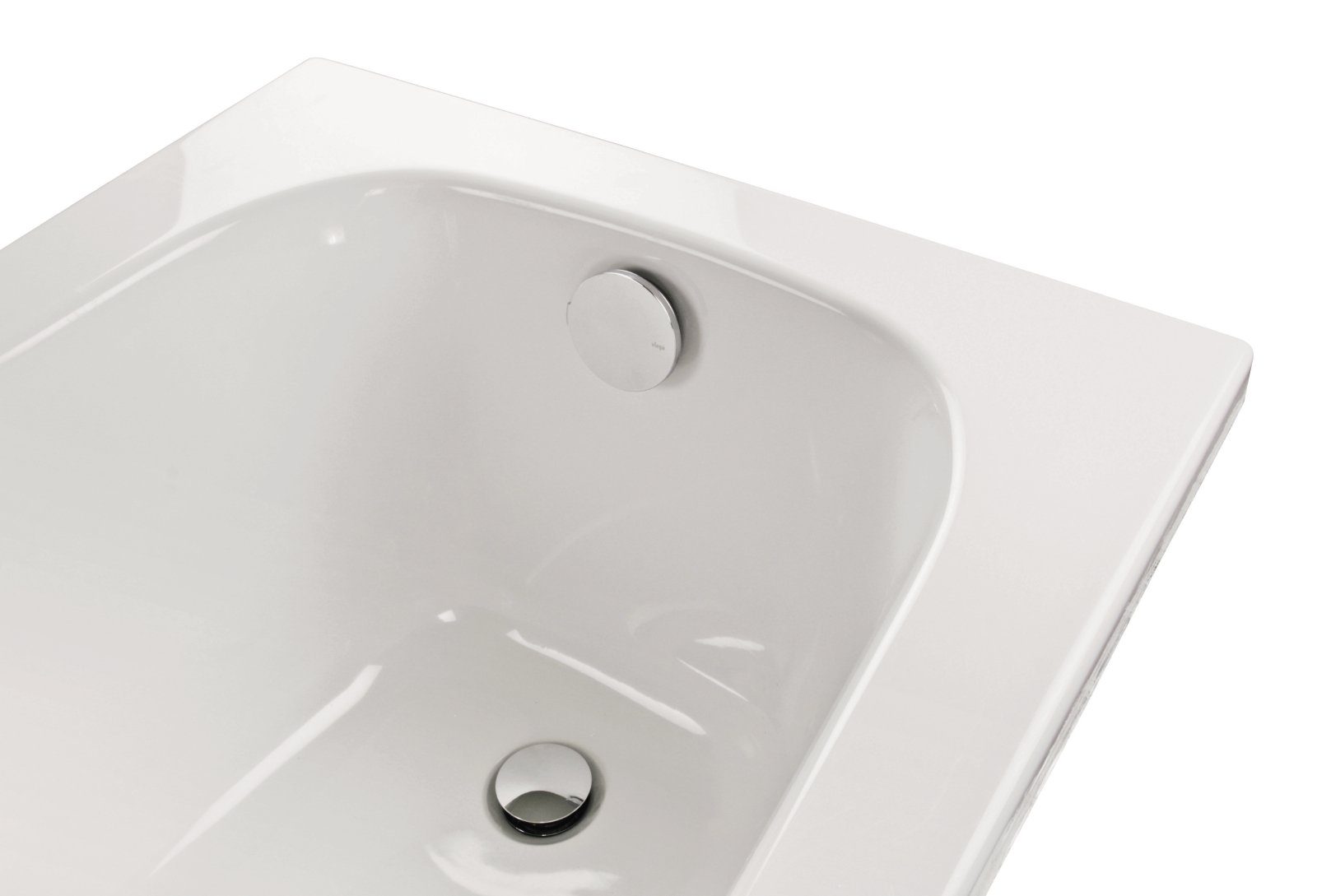 Calmwaters Badewanne Original, (1-tlg), Weiß, 170 x 75 cm, Acryl, ergonomische Körperformbadewanne, 02SL3012