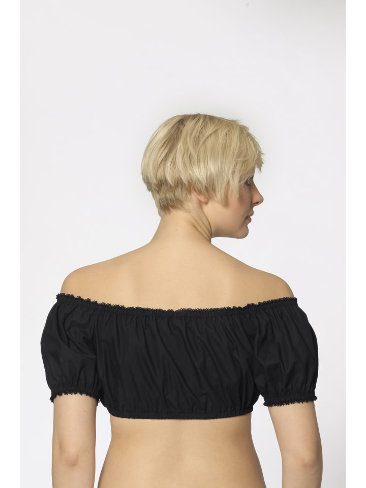 Stockerpoint Stockerpoint Dirndlbluse Georgette in schwarz günstig kaufen