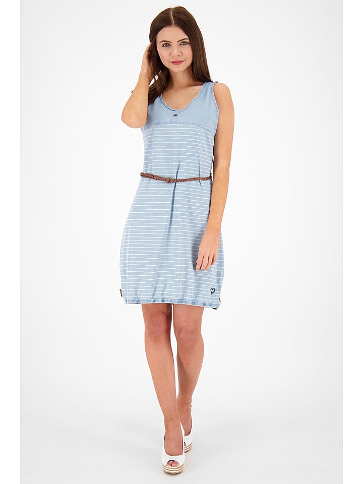 alife and kickin Sommerkleid, Blusenkleid, Sommerekleid, Jeanskleid, Minikleid, Shirtkleid, Jerseykleid, Strandkleid DojaAK DNM B in light denim günstig kaufen XL