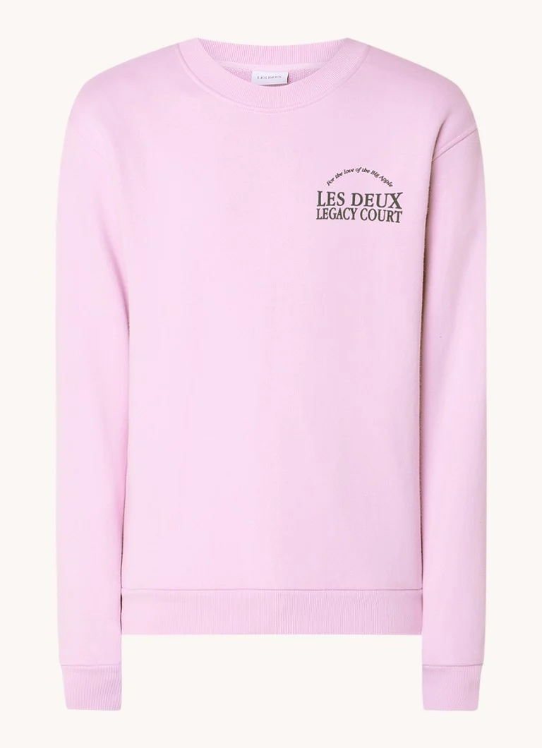 Les Deux Legacy sweater with logo and back print