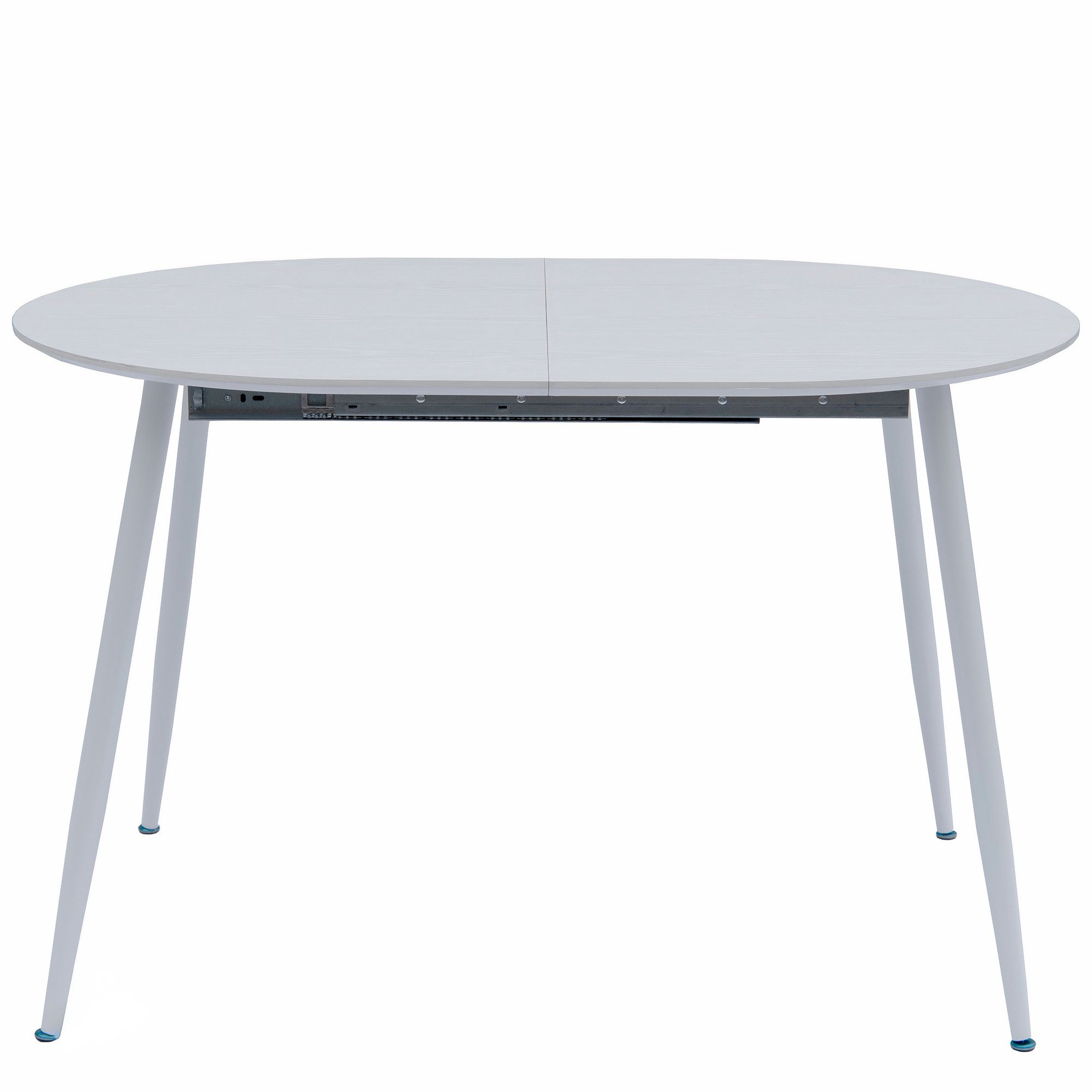 TRISENS Esstisch Rodrigo, Esstisch ausziehbar 120-150-180x80cm 4-10Pers. Ovaler Tisch Holz Optik