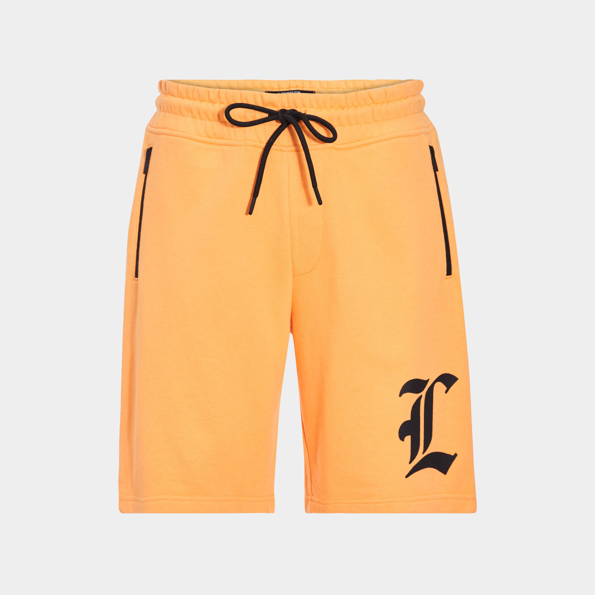 Jogging-Short droit avec poches orange homme | La Halle