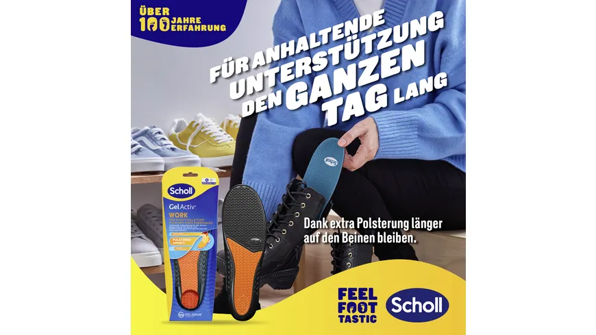Scholl GelActiv Einlegesohlen WORK Größe S 35,5-40,5