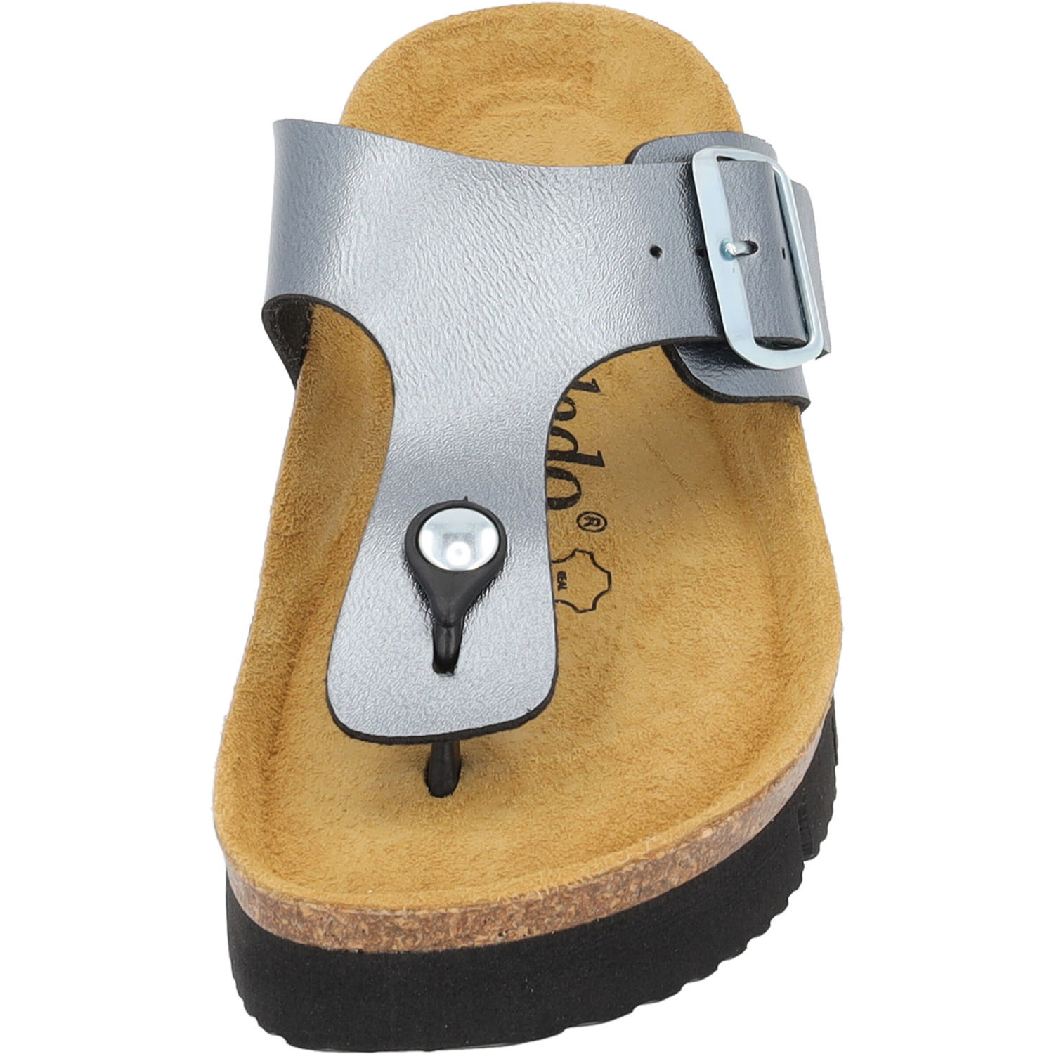 Palado Kos PL Metallic, Zehentrenner, Damen, Anthrazit