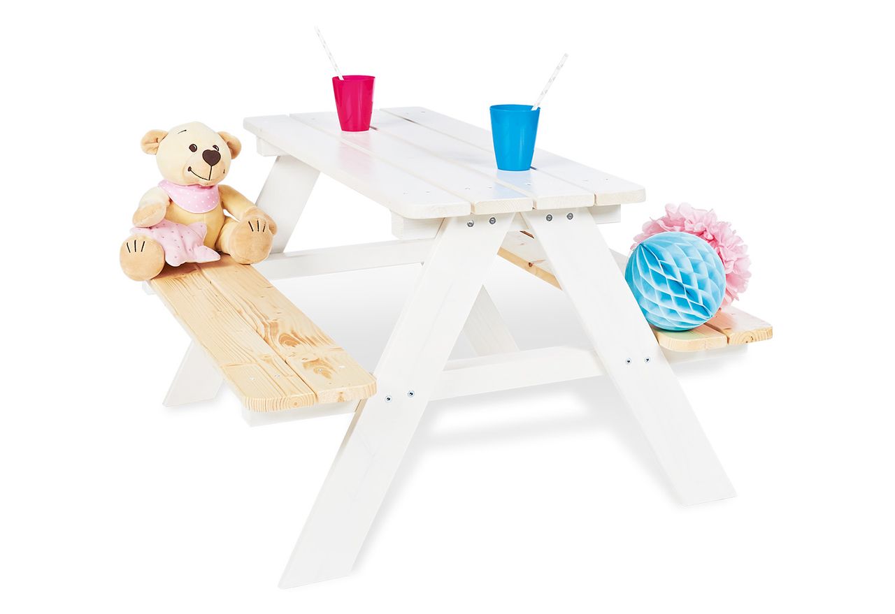 Pinolino Kinderträume Pinolino  Kindersitzgarnitur Nicki für 4 weiß