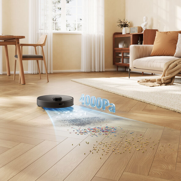 Saug- und Wischroboter D9 Max, schwarz