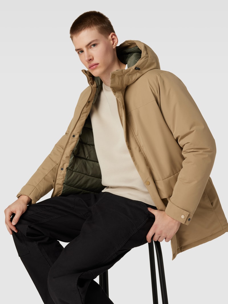 Parka mit Kapuze Modell 'CHAMP' in beige