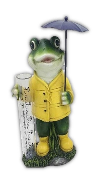 MyFlair Regen Mess Figur, Frosch