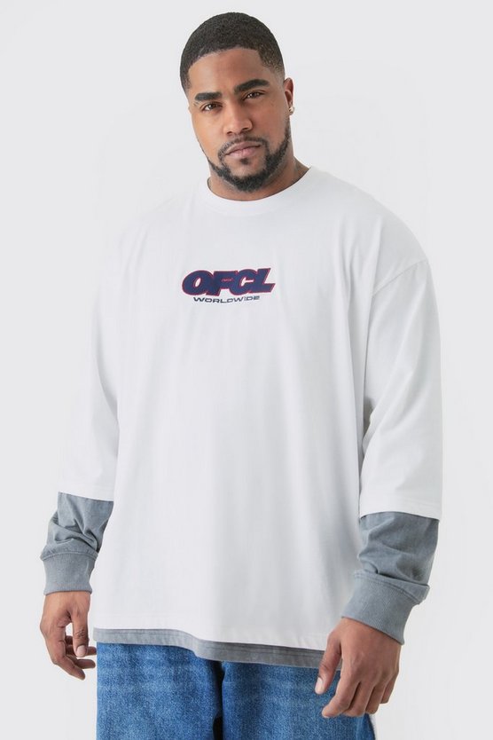 Plus Oversize T-Shirt mit Official Print